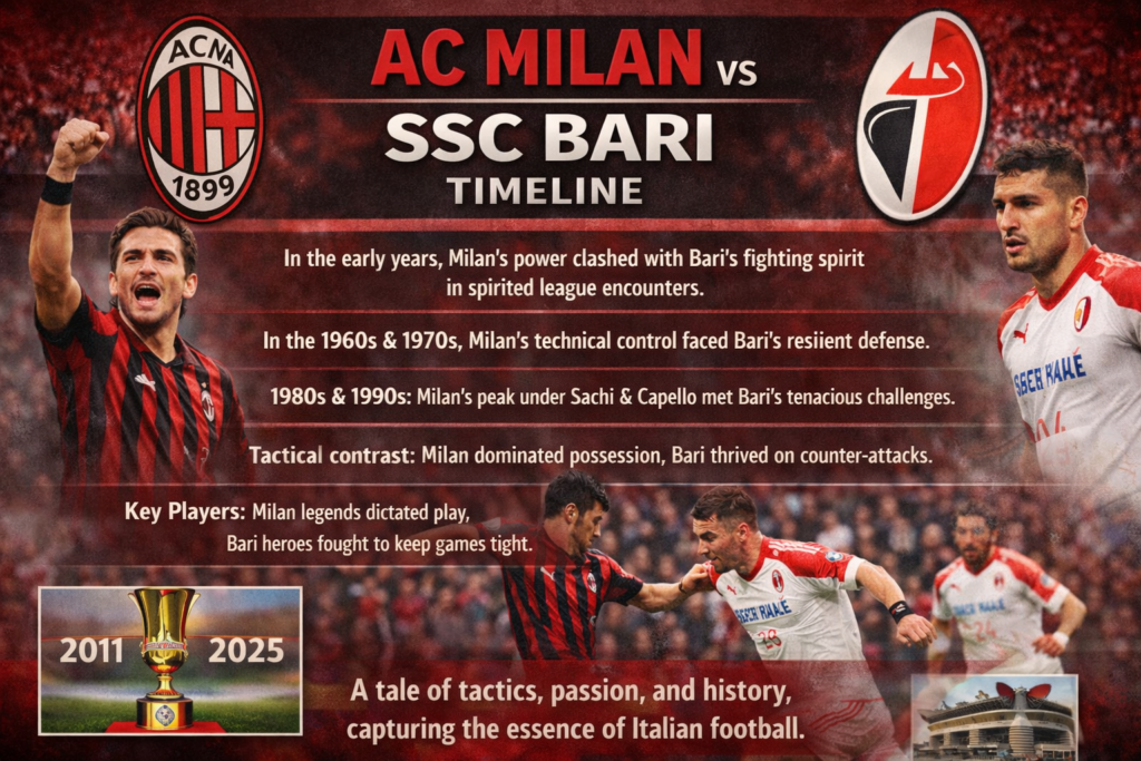 AC Milan vs SSC Bari Timeline